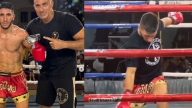 Ο Κύπριος μποξέρ Κυριάκος Χατζηαντωνίου στο ρινγκ στην Τουρκία προκαλώντας το πλήθος