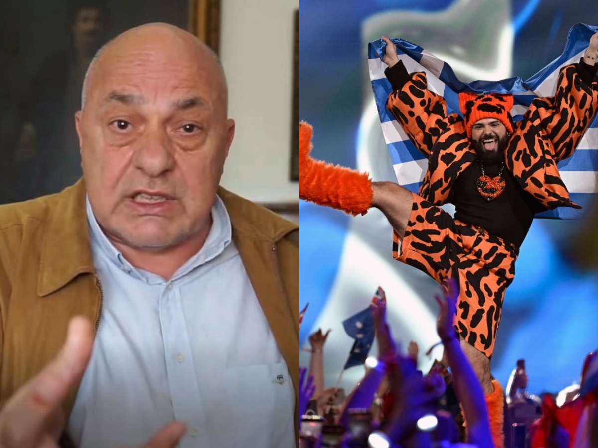 Ο δήμαρχος Βόλου Αχιλλέας Μπέος κατά τη διάρκεια έντονης δημόσιας τοποθέτησης για την κοινωνία και την τηλεόραση