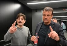 Ο Εργκίν Αταμάν σε ένταση κατά τη διάρκεια της συνέντευξης Τύπου μετά το Βαλένθια - Παναθηναϊκός