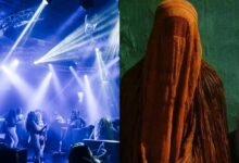 Η φωτισμένη Μανάμα στο Μπαχρέιν με φόντο τον Περσικό Κόλπο και τη γέφυρα Βασιλιά Φαχντ
