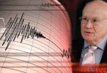 Χάρτης της Αττικής και των νοτίων προαστίων με γραφικά που υποδηλώνουν αέρια μάζα ή έντονη οσμή στην Αττική, δίπλα σε σεισμογράφο