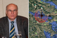 Ο σεισμολόγος Γεράσιμος Παπαδόπουλος κατά τη διάρκεια συνέντευξης για την πρόγνωση σεισμών και φυσικών καταστροφών