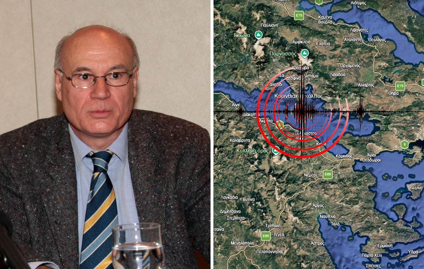 Ο σεισμολόγος Γεράσιμος Παπαδόπουλος κατά τη διάρκεια συνέντευξης για την πρόγνωση σεισμών και φυσικών καταστροφών