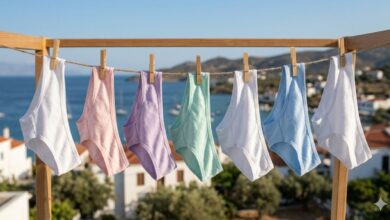 Καθαρά εσώρουχα έτοιμα για χρήση που συμβάλλουν στην καλή προσωπική υγιεινή
