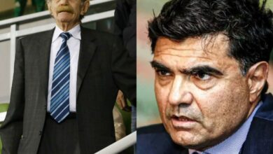Αρχειακό στιγμιότυπο των Γιώργου και Γιάννη Βαρδινογιάννη από την εποχή της διοίκησής τους στον Παναθηναϊκό